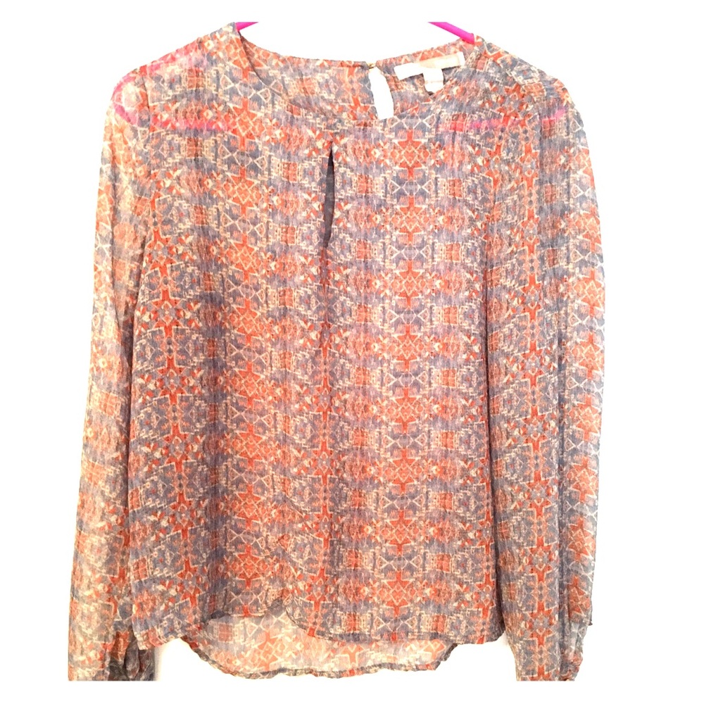 Ikat Pattern Forever 21 Blouse